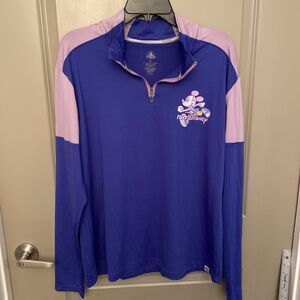 Disney RunDisney Mickey Pullover Activewear Athletic 1/4 Zip Long Sleeve XL